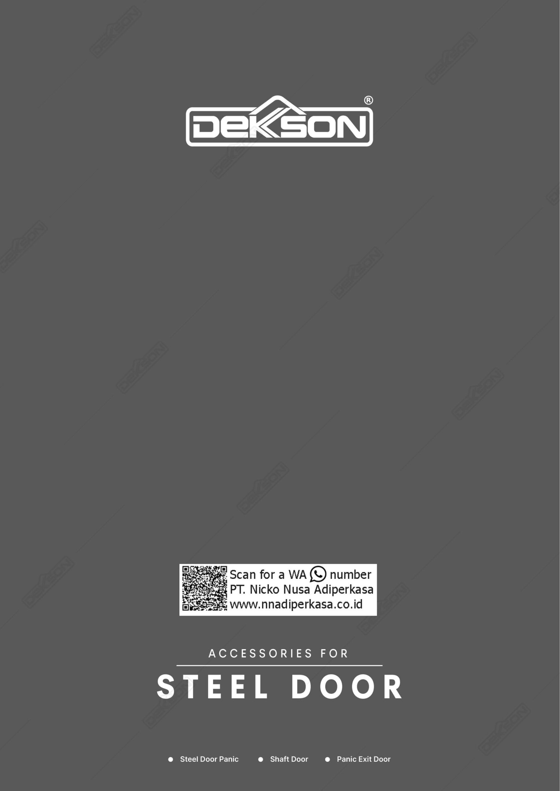 PT Nicko Nusa Adiperkasa Produk Dekkson Hardware Pintu Besi Panic