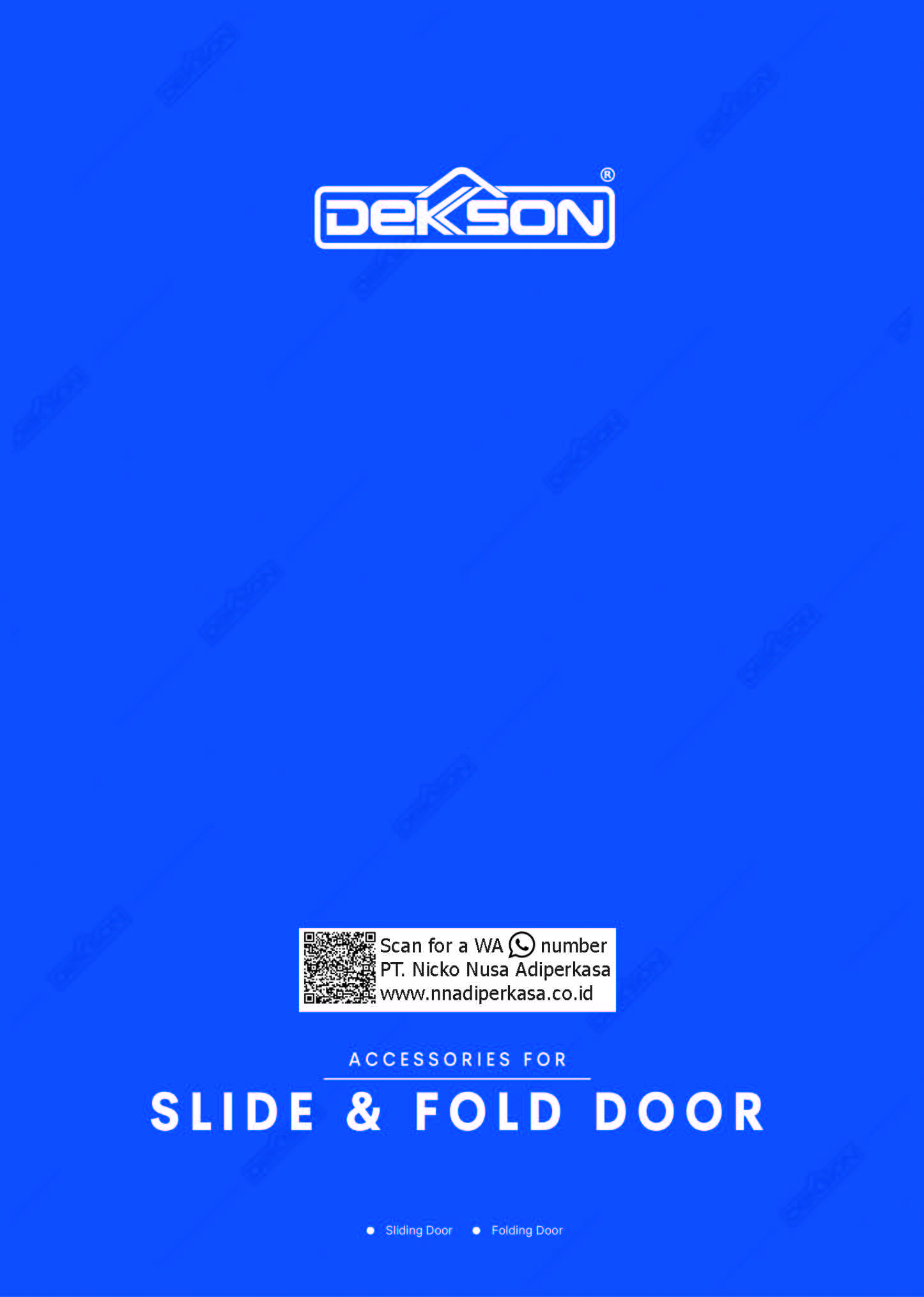 PT Nicko Nusa Adiperkasa Produk Dekkson Hardware Pintu Folding, Garasi, Lipat