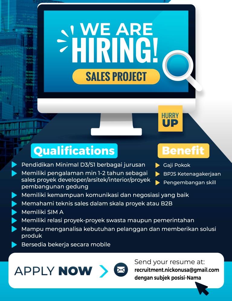 LOKER SALES PROJECT DEKKSON NICKO NUSA ADIPERKASA